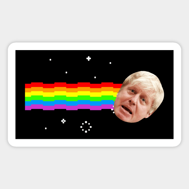 Boris Johnson Nyan Cat Magnet by Nova5